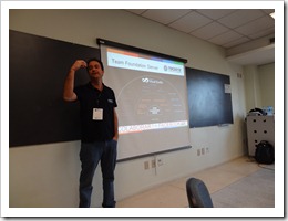 Ramon Dur&atilde;es palestrando sobre Team Foundation Server 2012 no TDC 2012 em S&atilde;o Paulo