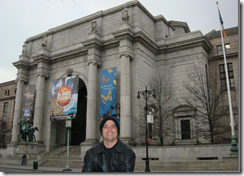 Ramon Durães em NewYork no museu de história natural