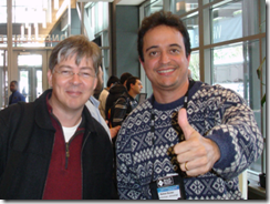 Anders Hejlsberg e Ramon Durães na Microsoft em Redmond