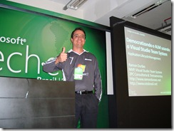 Ramon Durães palestrando no Microsoft Tech-Ed 2009 em  São Paulo