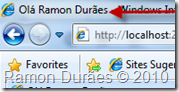 Primeiro exemplo usando razor